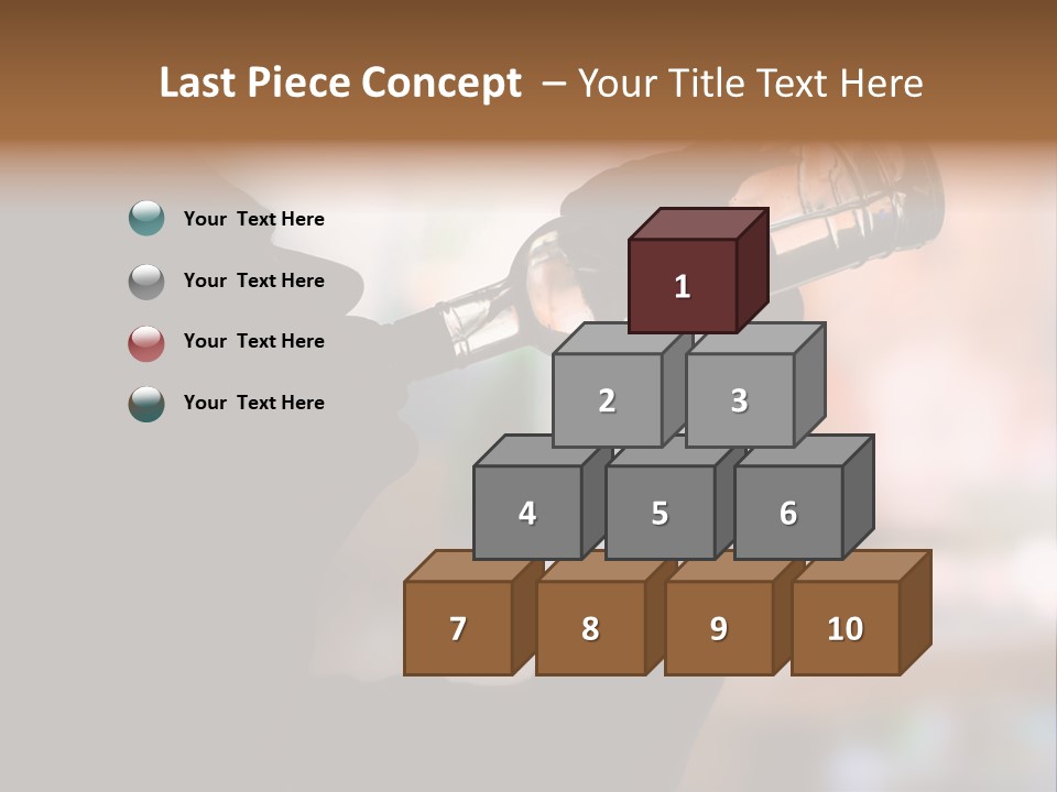 Drinking Background Dark PowerPoint Template