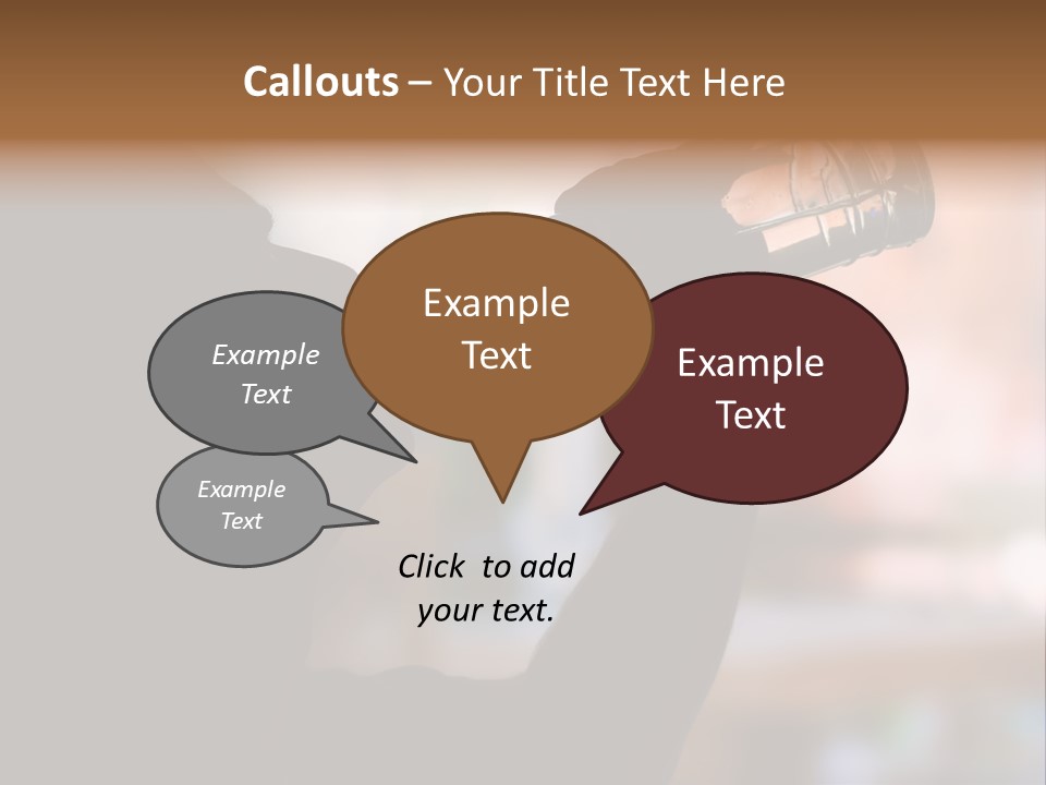 Drinking Background Dark PowerPoint Template