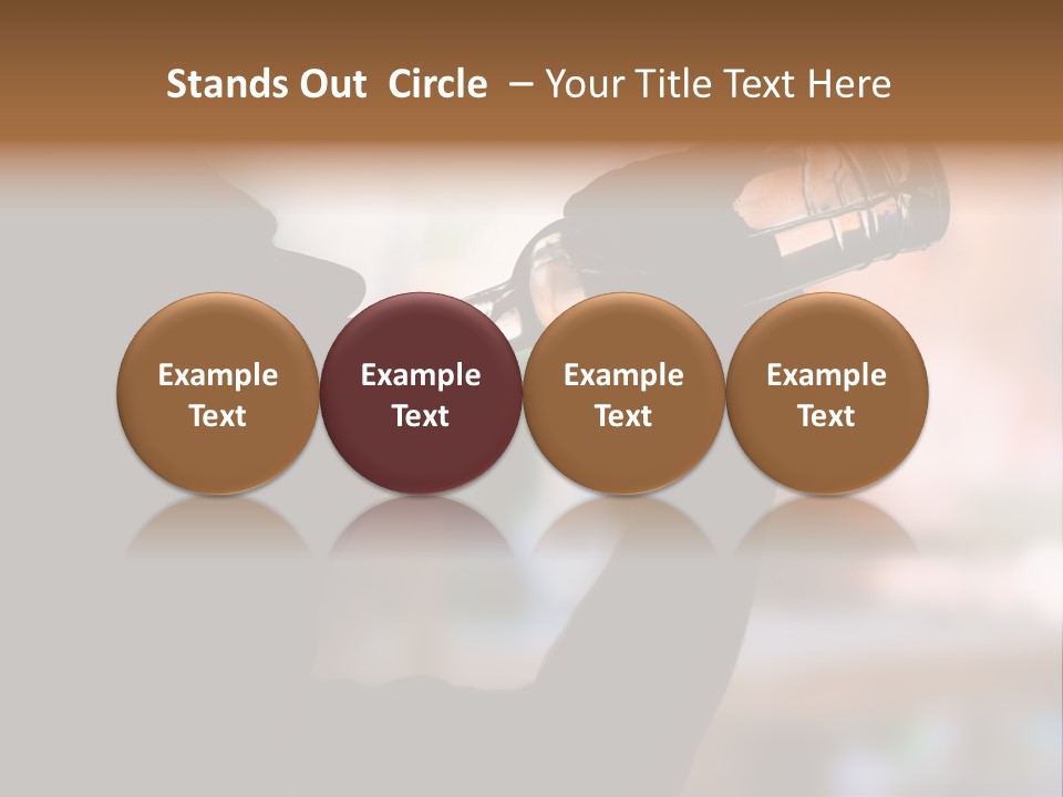 Drinking Background Dark PowerPoint Template