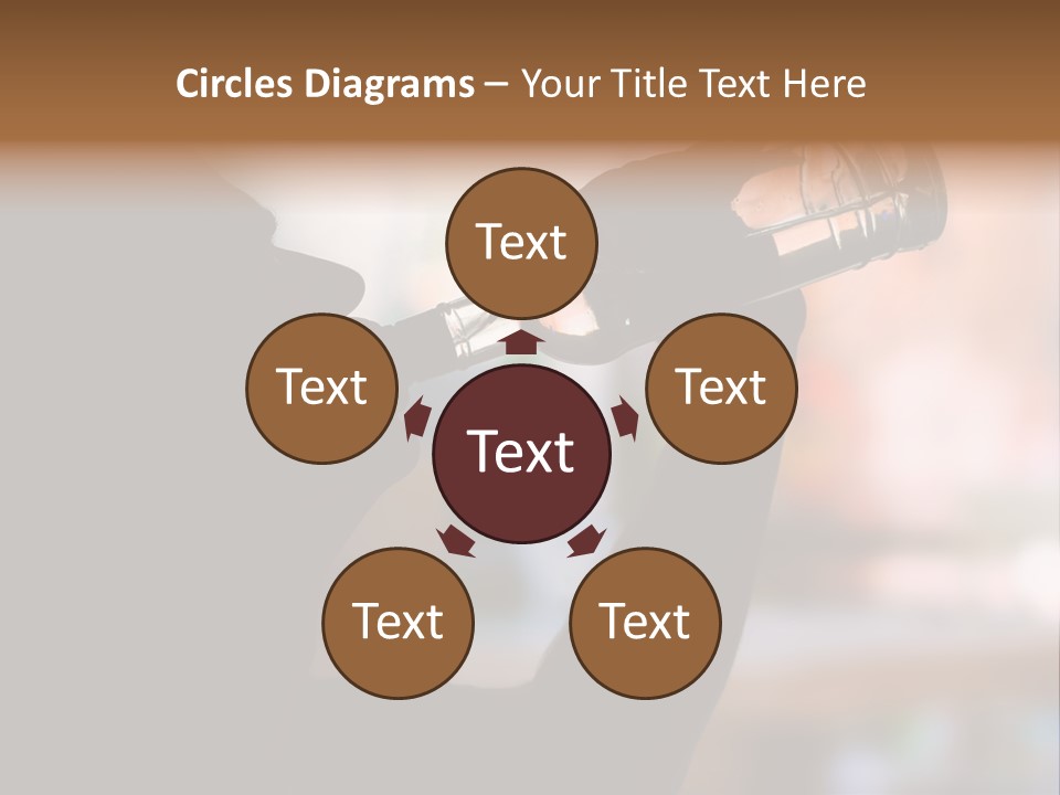 Drinking Background Dark PowerPoint Template