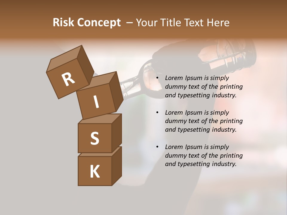 Drinking Background Dark PowerPoint Template