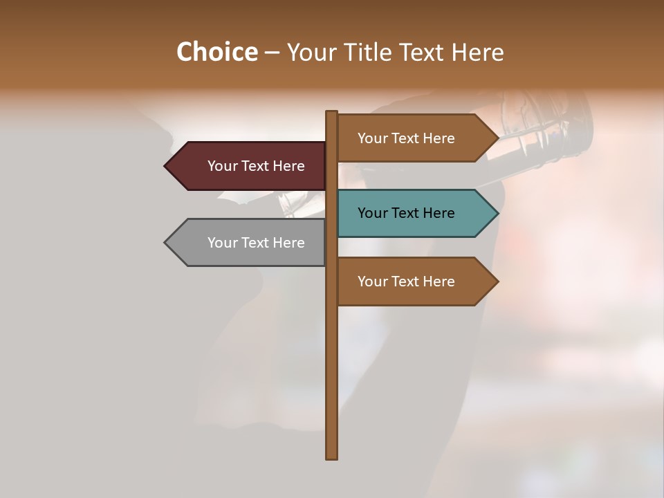 Drinking Background Dark PowerPoint Template
