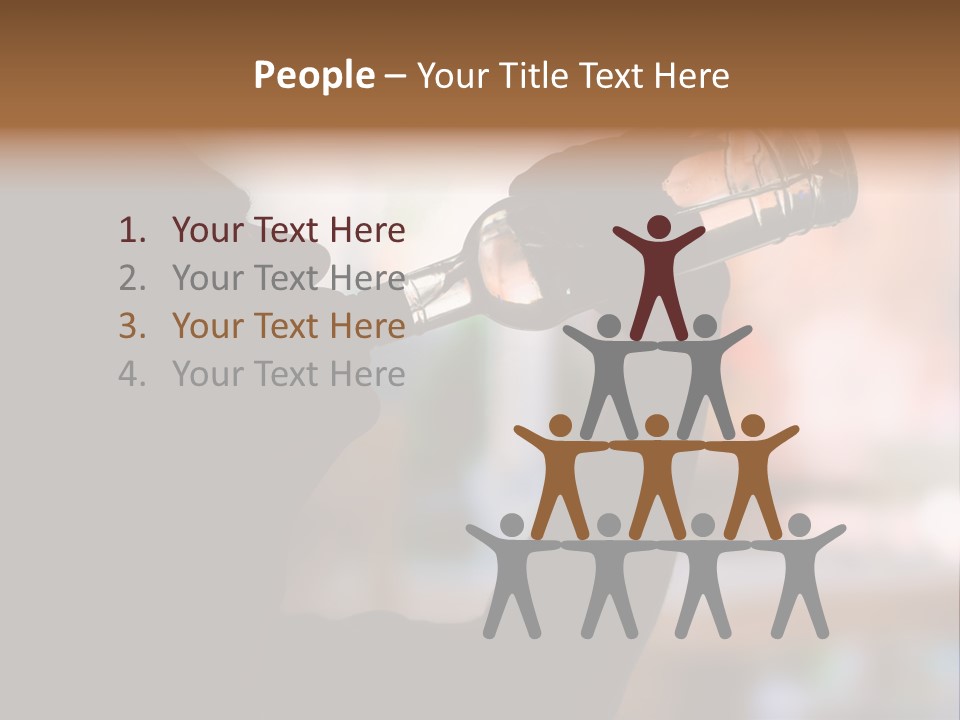 Drinking Background Dark PowerPoint Template