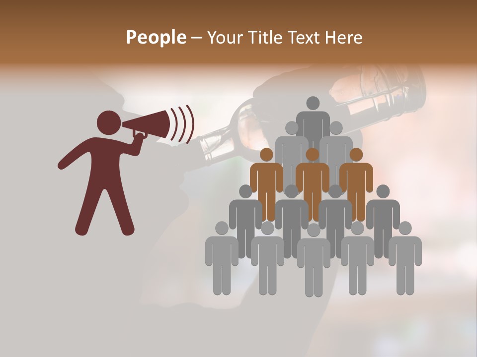 Drinking Background Dark PowerPoint Template