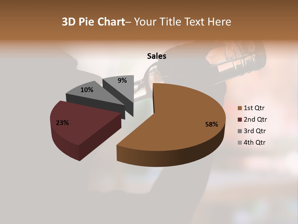 Drinking Background Dark PowerPoint Template