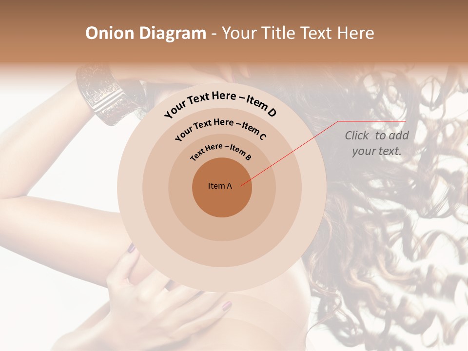 Long Hair Cosmetic Skincare PowerPoint Template