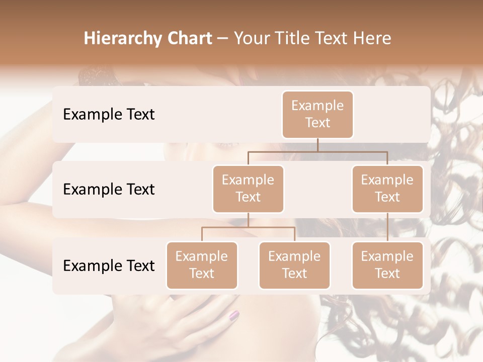 Long Hair Cosmetic Skincare PowerPoint Template