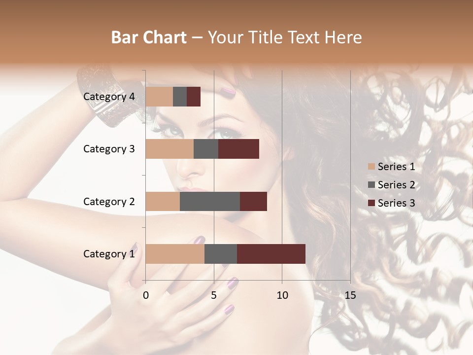 Long Hair Cosmetic Skincare PowerPoint Template