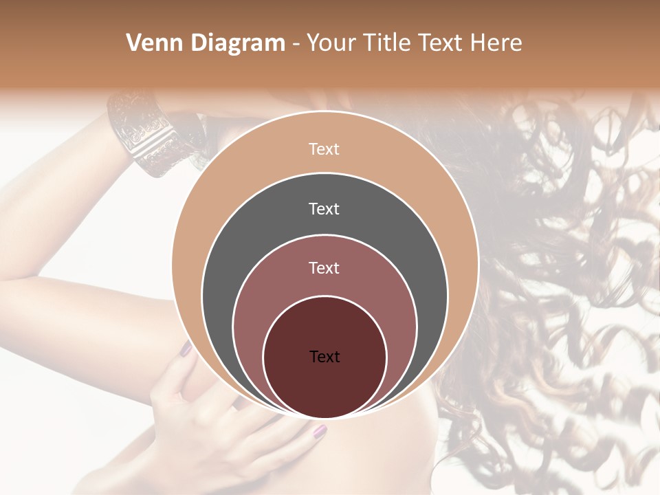 Long Hair Cosmetic Skincare PowerPoint Template