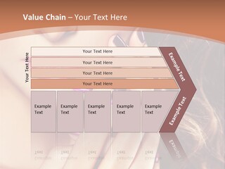 Wavy Hair Violet Manicure PowerPoint Template