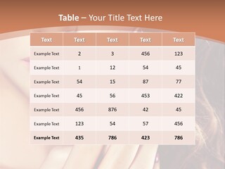 Wavy Hair Violet Manicure PowerPoint Template