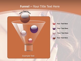 Wavy Hair Violet Manicure PowerPoint Template