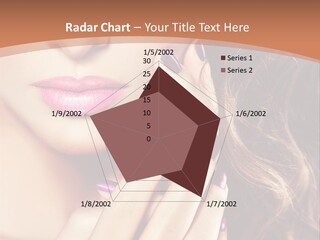 Wavy Hair Violet Manicure PowerPoint Template