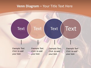 Wavy Hair Violet Manicure PowerPoint Template