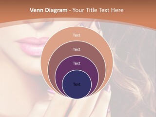 Wavy Hair Violet Manicure PowerPoint Template