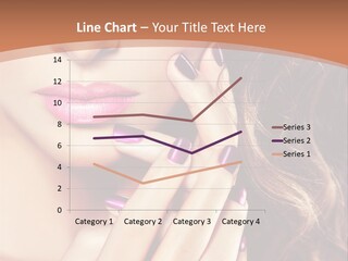 Wavy Hair Violet Manicure PowerPoint Template