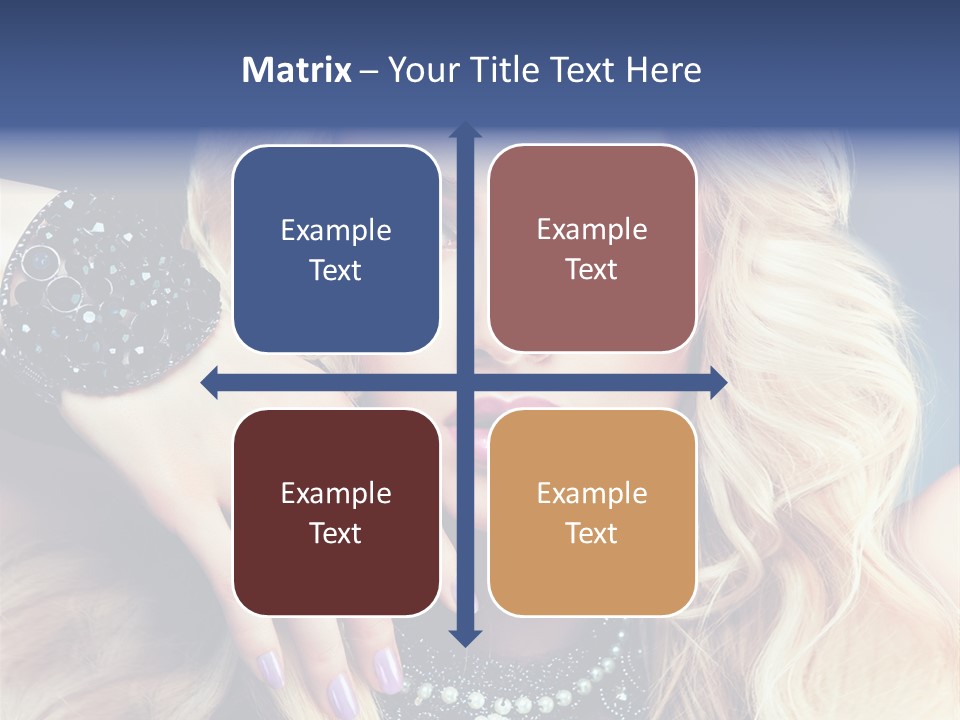 Caucasian Gloss Hair PowerPoint Template