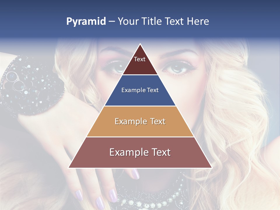 Caucasian Gloss Hair PowerPoint Template