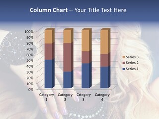 Caucasian Gloss Hair PowerPoint Template