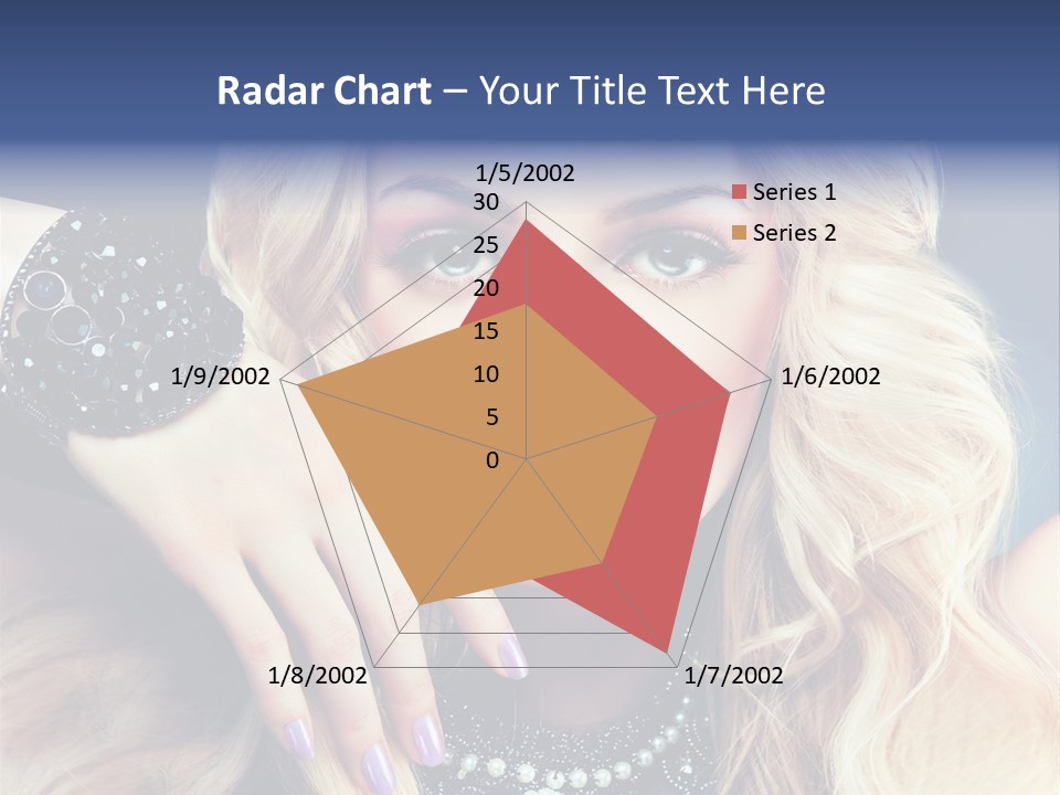 Caucasian Gloss Hair PowerPoint Template