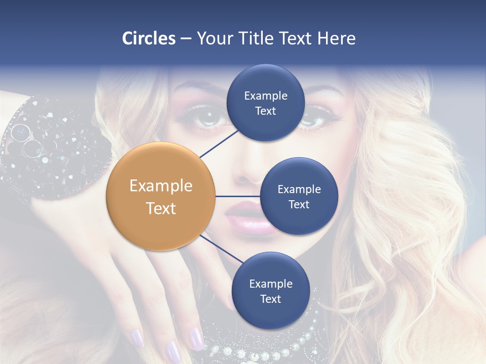 Caucasian Gloss Hair PowerPoint Template