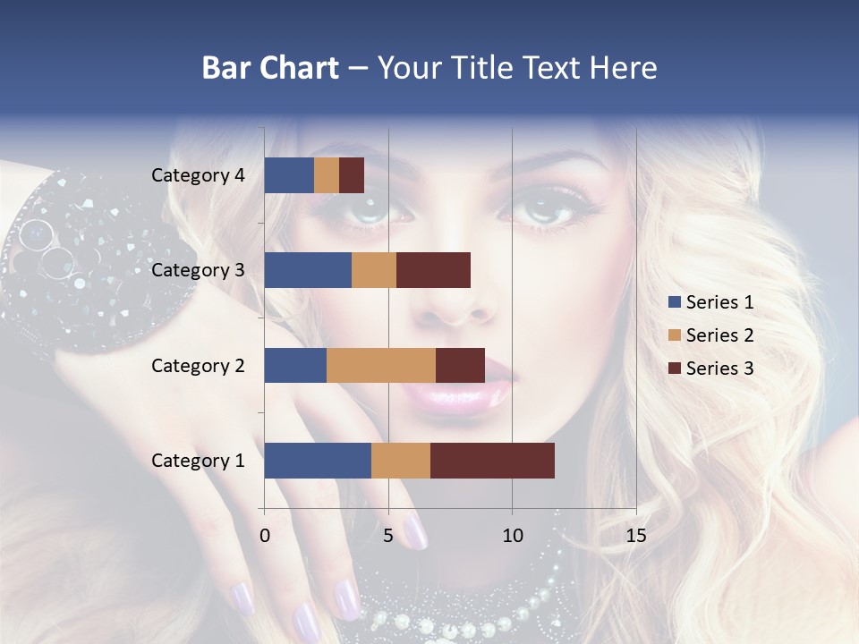 Caucasian Gloss Hair PowerPoint Template