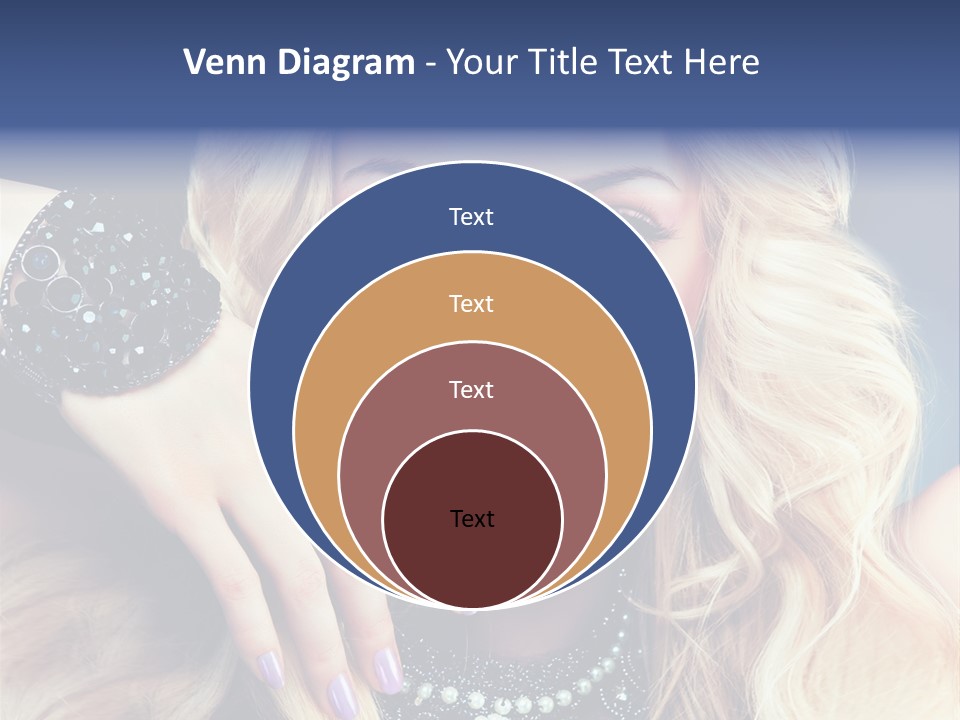 Caucasian Gloss Hair PowerPoint Template