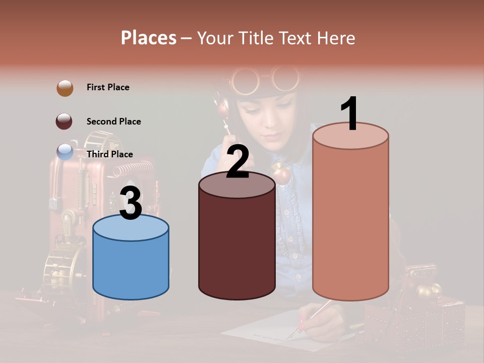 Beautiful Looking Glass PowerPoint Template