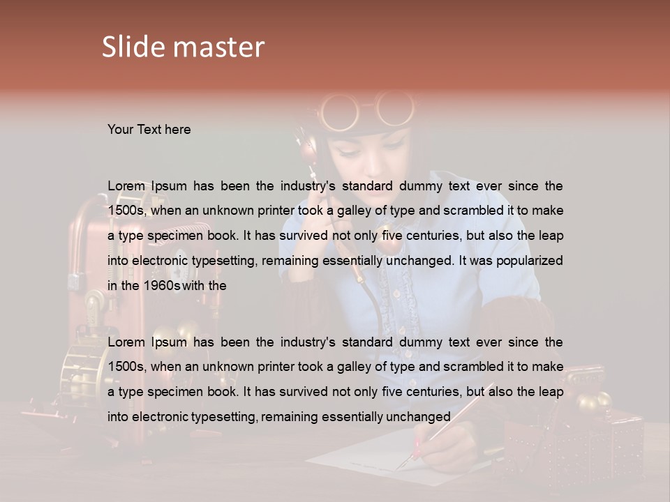 Beautiful Looking Glass PowerPoint Template