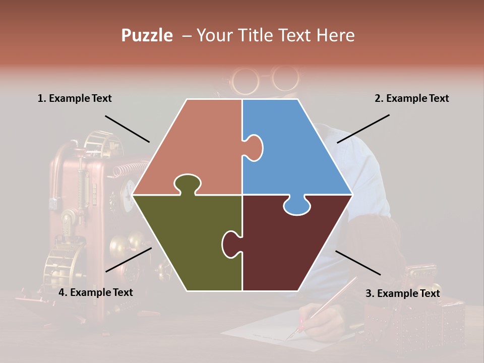 Beautiful Looking Glass PowerPoint Template