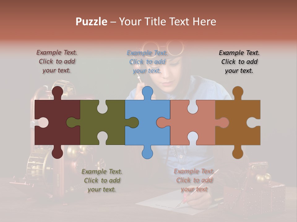 Beautiful Looking Glass PowerPoint Template