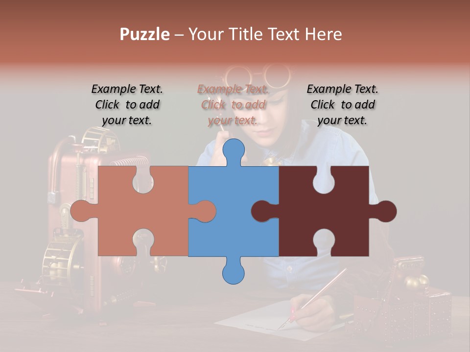 Beautiful Looking Glass PowerPoint Template