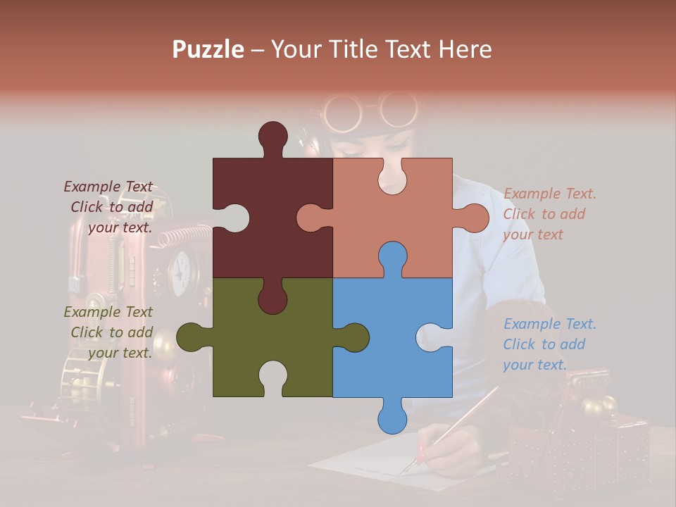 Beautiful Looking Glass PowerPoint Template