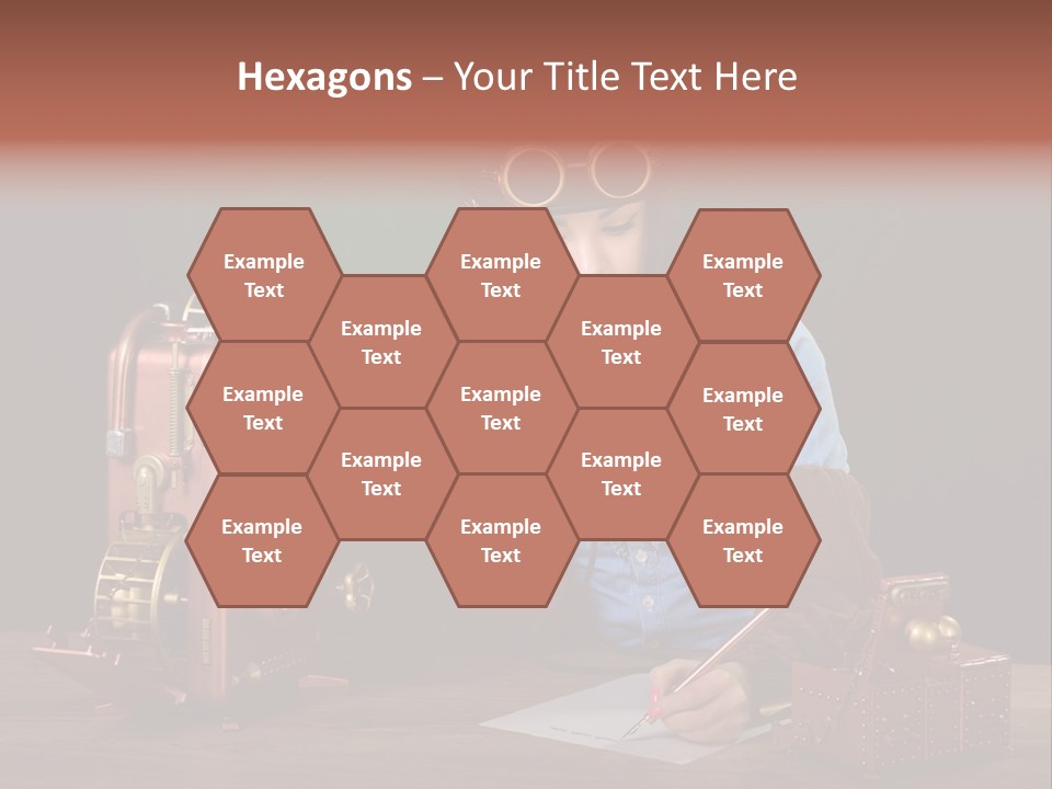 Beautiful Looking Glass PowerPoint Template