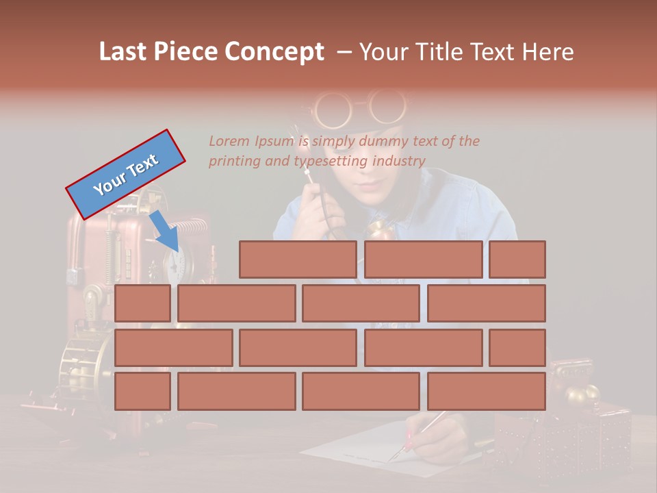 Beautiful Looking Glass PowerPoint Template
