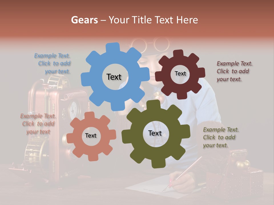 Beautiful Looking Glass PowerPoint Template