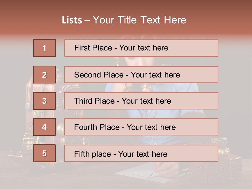 Beautiful Looking Glass PowerPoint Template