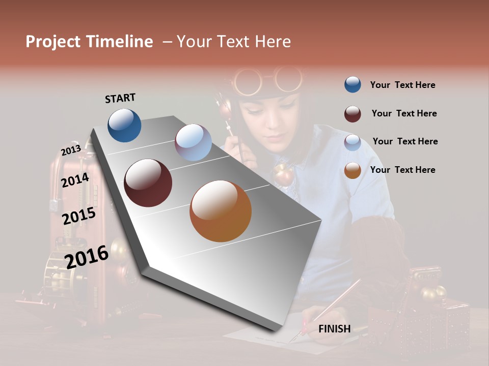 Beautiful Looking Glass PowerPoint Template