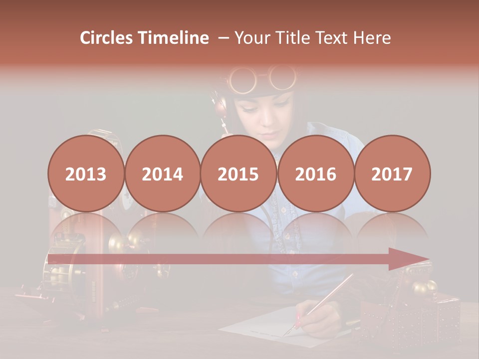 Beautiful Looking Glass PowerPoint Template