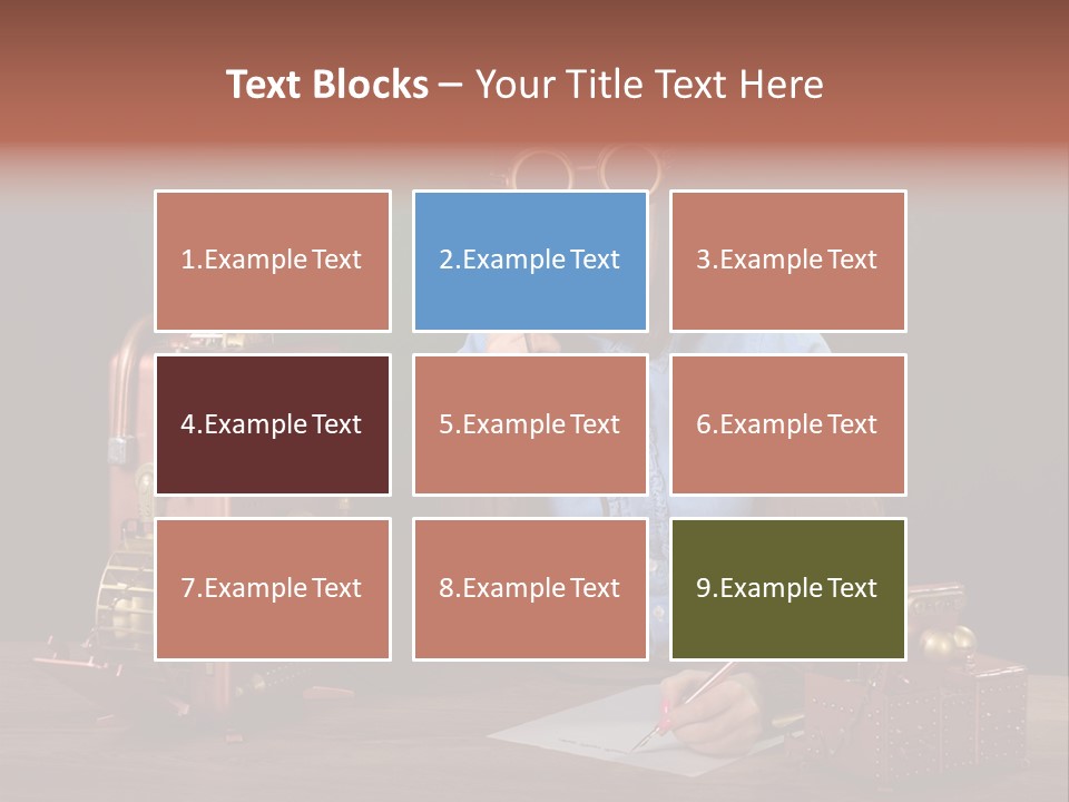Beautiful Looking Glass PowerPoint Template