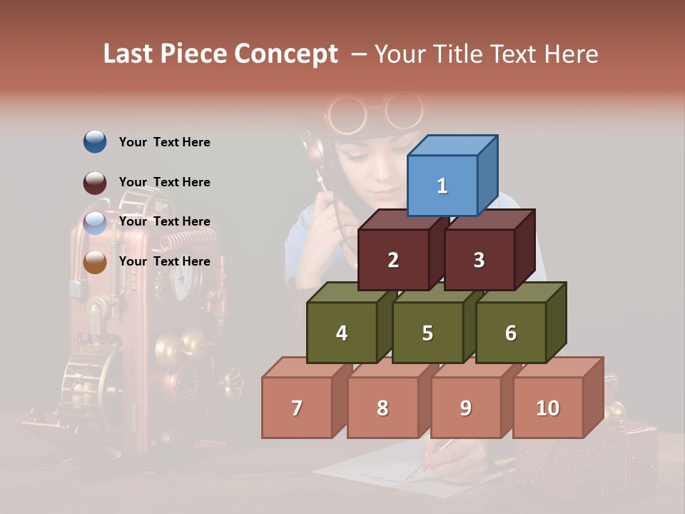 Beautiful Looking Glass PowerPoint Template