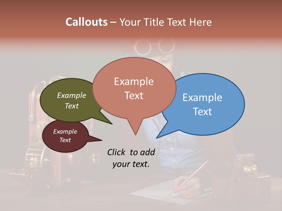 Beautiful Looking Glass PowerPoint Template