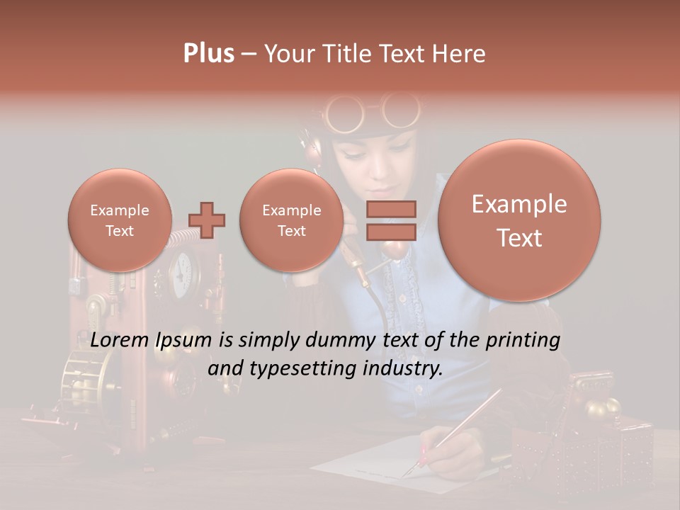 Beautiful Looking Glass PowerPoint Template