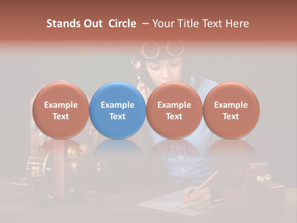 Beautiful Looking Glass PowerPoint Template