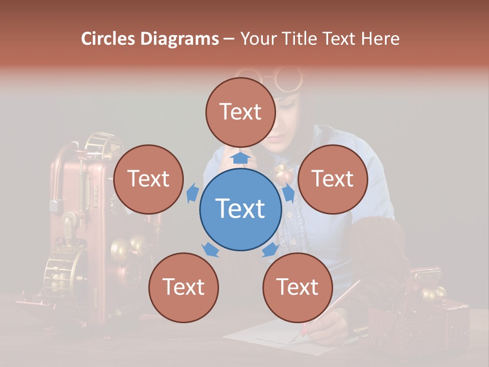 Beautiful Looking Glass PowerPoint Template