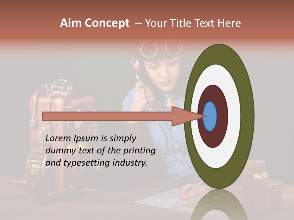 Beautiful Looking Glass PowerPoint Template