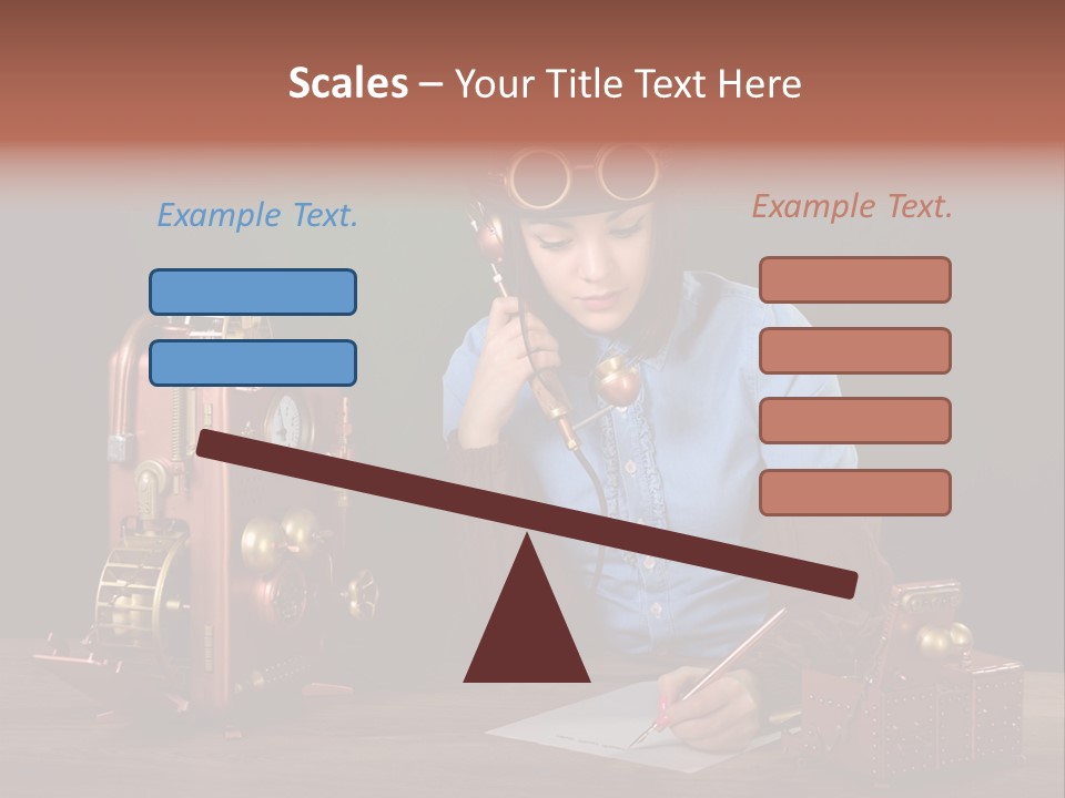 Beautiful Looking Glass PowerPoint Template