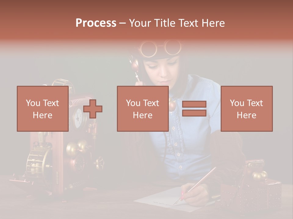 Beautiful Looking Glass PowerPoint Template