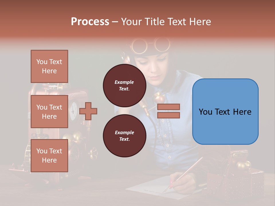 Beautiful Looking Glass PowerPoint Template