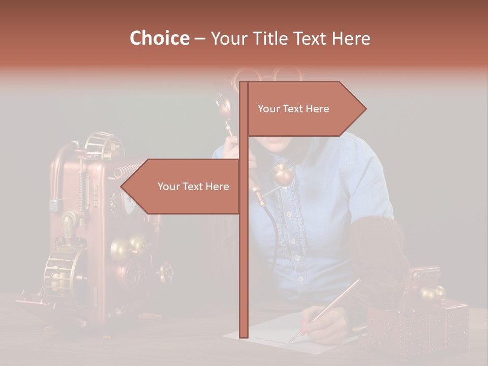 Beautiful Looking Glass PowerPoint Template